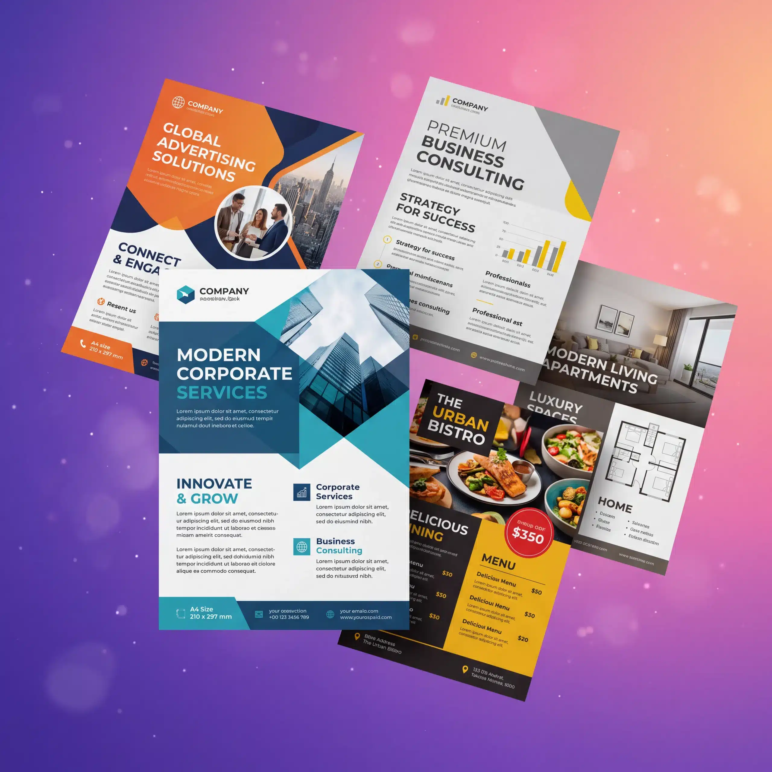 A4 flyer printing Qatar