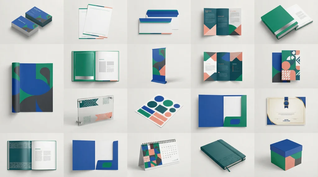 15 essential printing products for Qatar businesses - comprehensive showcase of business printing materials.