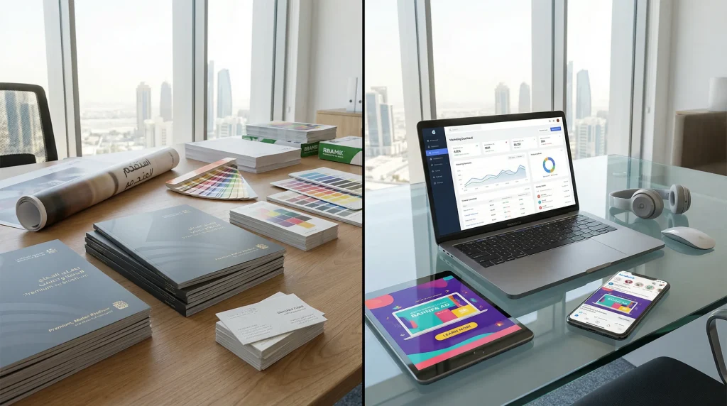 print vs digital in qatar