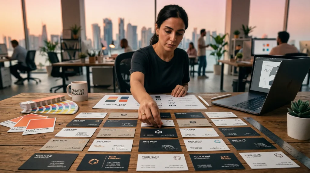 business card customization options in qatar