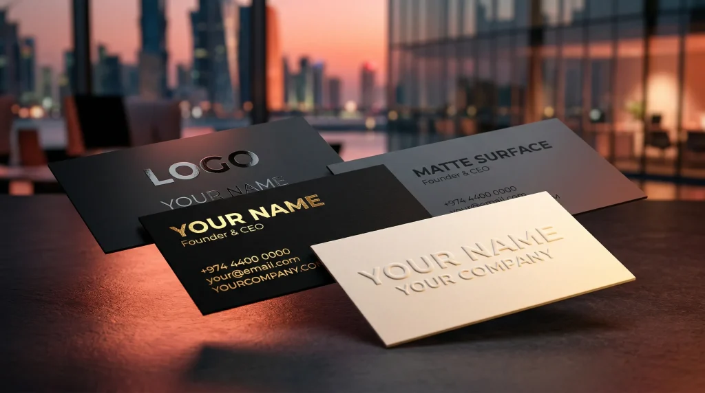 business card finishing