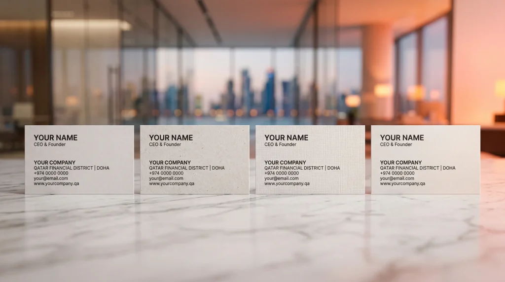 business card printing materials